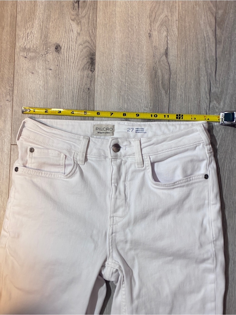 Pilcro White High-Rise Flare Jeans - Picture 6 of 9